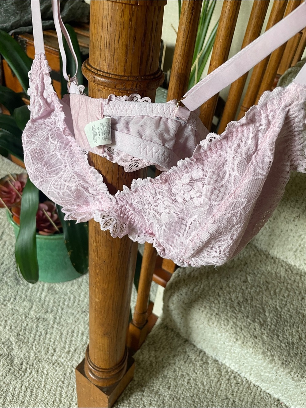 aerie Lace Underwire Bralette - Light Pink XL - Picture 3 of 8
